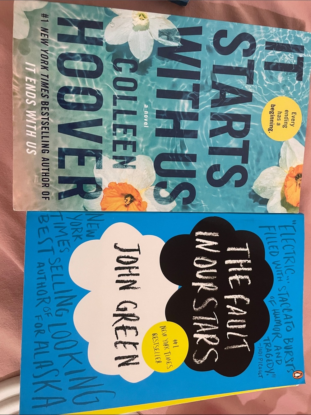 The Fault In Our Stars, It Starts With Us Paperback Novels- BRAND NEW